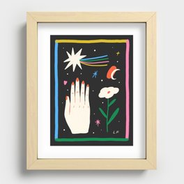 A Slow Process Recessed Framed Print | Drawing, Love, Serenity, Growth, Night, Illustration, Symbols, Process, Curated, Flower 