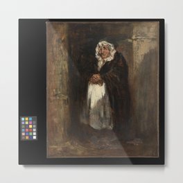 Honore Daumier - Mme Pipelet, the Concierge Metal Print | Oilpaint, Illustration, Old, Wallart, Canvas, Painting, Artprint, Poster, Vintage, Decor 
