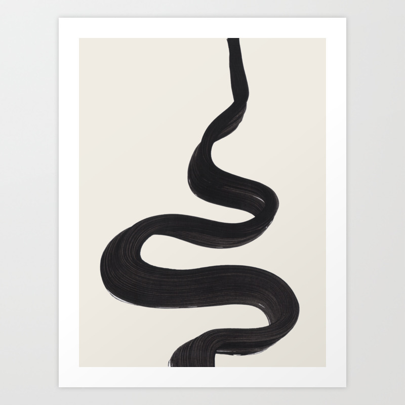 Minimalist Abstract Art Smoke Genie In The Lamp Mythical Magical