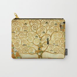 Gustav Klimt The Tree Of Life Carry-All Pouch | Ornamental, Pattern, Artnouveau, Painting, Gustavklimt, Treeoflife, Tree, Klimtswirls, Lebensbaum, Klimttreeoflife 
