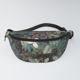 Tropical Black Panther Fanny Pack
