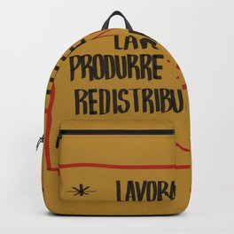 Sign for working class - Italian version. Backpack | Communism, Italian, Worning, Placa, Sign, Communist, Typography, Graphicdesign, Art, Class 