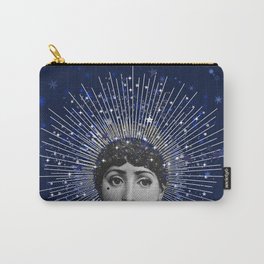 Queen of Stardust Carry-All Pouch | Megansteer, Gifts, Victorianwoman, Nightsky, Starprint, Face, Astrology, Zodiac, Stardust, Stars 