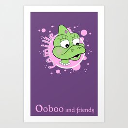 Camille - Bubbles Design - Ooboo and friends Art Print