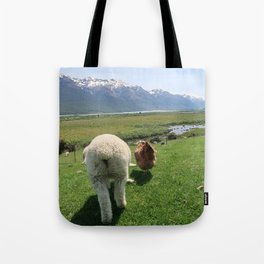 Buddies (Photograph of Lamb and Chicken) Tote Bag