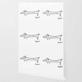 dog sketch Wallpaper to Match Any Home's Decor | Society6