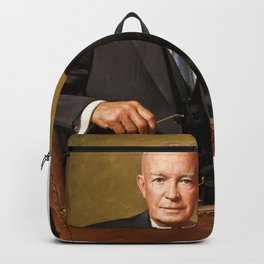 Dwight D. Eisenhower Backpack | Government, 1900S, Painting, Ike, President, Acrylic, Vintage, Realism, Dwight, Oil 