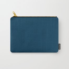 Peacock Blue Carry-All Pouch | Blue, Animal, Solid, Minimal, Bold, Modern, Basic, Simple, Minimalist, Plain 