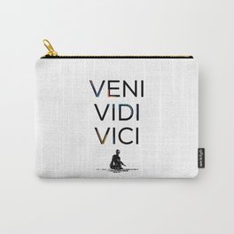 Veni Vidi Vici Carry-All Pouch | Conquer, Graphicdesign, Cesare, Venividivici, Oil, Typography, Lead, Digital, Watercolor, Roma 