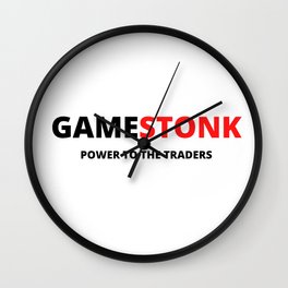 Gamestop|Gamestonk Wall Clock | Diamondhands, Retard, Bankrupt, Cashgang, Thetagang, Investment, Wallstreet, Powertothetraders, Gamestop, Gamestonk 