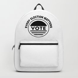 Every Election Matters Vote Election Political Backpack | Usa, Cool, Red, Politics, Voting, Circle, Republican, Circles, Democrat, Graphicdesign 