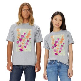 Pink and Peach Flowers T Shirt
