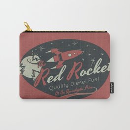 Red Rocket (Distressed) Carry-All Pouch | Graphic Design, Game, Vintage, Space 