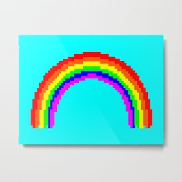 Raw Rainbow Metal Print | Game, Raw, Joy, Sky, Design, Graphicdesign, Retro, Happy, Graphic, Fun 