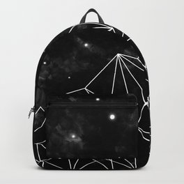 geometric mountain black & white Backpack | Vector, Triangularmountain, Digital, Abstract, Stars, Black and White, Drawing, Geometric, Geometricmountain, Triangles 