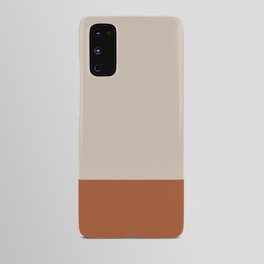 Minimalist Solid Color Block 1 in Putty and Clay Android Case | Terracotta, Clay, Taupe, Kierkegaard Design, Earth, Color Block, Simple, Minimalism, Solid, Colorblock 