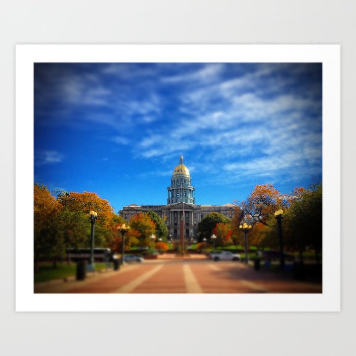 Colorado State Capitol Art Print