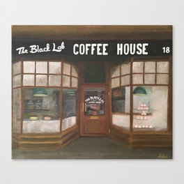 THE BLACK LAB COFFEE HOUSE Canvas Print