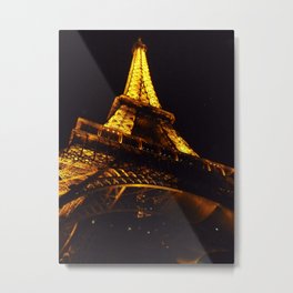 Tour Eiffel Metal Print | Photo, Paris, Monument, Light, Nuit, Nightlight, Black, Color, Toureffel, Night 