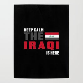 Keep Calm Iraq flag design Poster