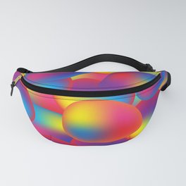 Very Colourful Blurred Abstract Ovoids Fanny Pack
