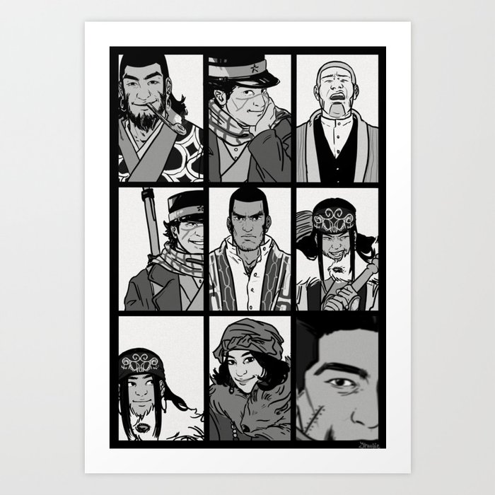 Get Wallpaper Golden Kamui Print Art Print By Jhuliecostanza Society6 For iPhone