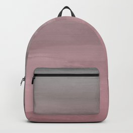Long Day's End 32 - Abstract Modern - Blush Rose Pink Gray Backpack