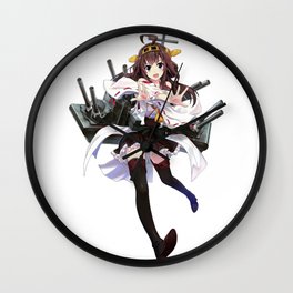 Kantai Collection - Kongou Wall Clock | Fantasy, Japanese, Gun, Kancolle, Sea, Graphicdesign, Kantai, Girl, Anime, Ship 