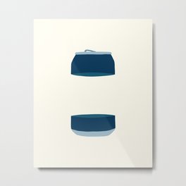 Empty can 3 Metal Print | Whimsical, Surrealism, Gallery, Unique, Drawing, Minimalist, Graphicdesign, Minimal, Indigo, Illustration 