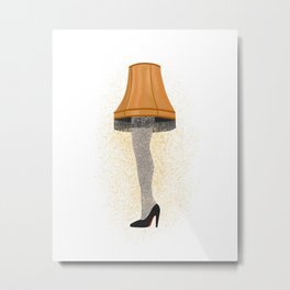 Leg Lamp Metal Print