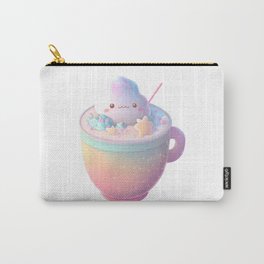 Cute Hot Cocoa Xmas Pastel Stars Carry-All Pouch | Pastelstars, Xmas, Party, Warm, Festive, Artistic, Hotcocoa, Graphicdesign, Cozy, Christmas 