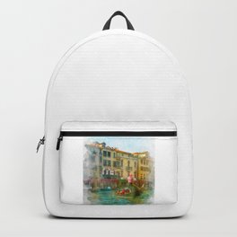 Venice, Italy. Digital watercolor painting Backpack | Canal, Watercolor, Homedecor, Decorative, Accesories, Digital, Art, Painting, Prints, Italy 