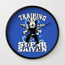 Training to go super saiyan Wall Clock | Comic, Movies & TV, Game, Sports 