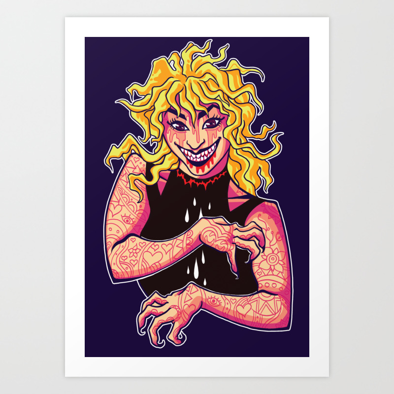 Jojo S Bizarre Adventure Dio Brando Art Print By Honeyrey Society6