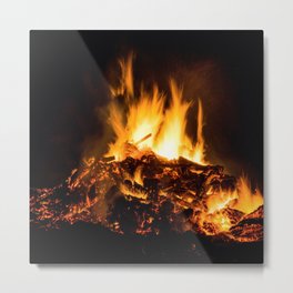Fire flames Metal Print | Photo 
