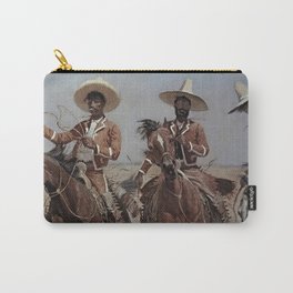 Frederic Remington Western Art “Mexican Riders” Carry-All Pouch | Cowboys, Indians, Vaqueros, Frontier, Painting 