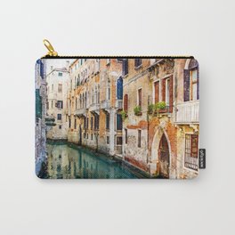 Venice29 Carry-All Pouch | Cityskyline, Cityscape, Veniceart, Beautifulart, Venicecitypainting, Citypanorama, Panoramic, Exclusiveart, Italy, Buildings 
