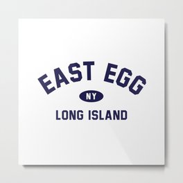 East Egg - The Great Gatsby Metal Print | Englishstudent, Librarian, Englishmajor, Literature, Library, Vintage, Englishteacher, Joke, Gatsby, College 