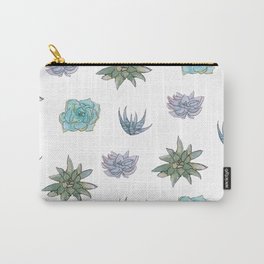 Succulent Pattern Carry-All Pouch | Watercolor, Plants, Plantpattern, Watercolorpattern, Succulentpattern, Pattern, Succulentlove, Paintpattern, Painting, Succulents 