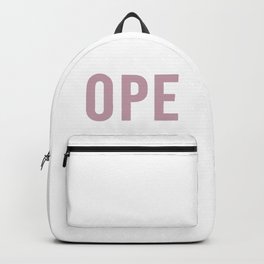 OPE Lavender Text Backpack