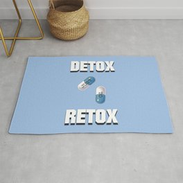 Detox Just To Retox Rug | Vector, Typography, Music, Digital 
