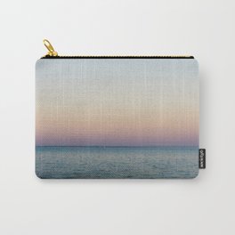 Blue hour at the sea - sunset - nature photography. Carry-All Pouch | Sunset, Eveninglight, Minimal, Freedom, Onewithnature, Color, Vastness, Seaview, Naturephotography, Gentlewaves 