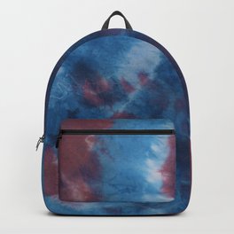 Spectacular Backpack | Navy, Blue, Inky, Collage, Ty Dye, Pattern, Tie Dye, Abstract, Red, Ti Dye 