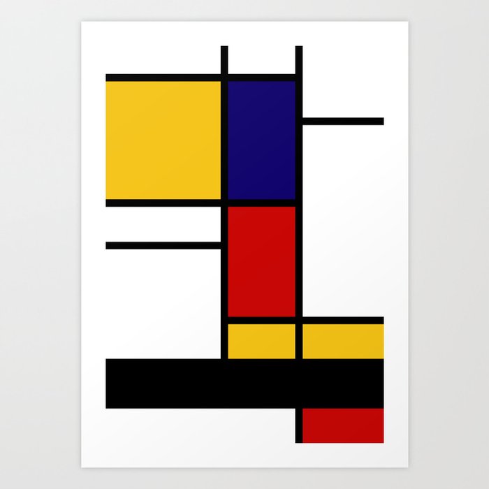Prints Mid Century Modern Wall Art Large Abstract Geometric Wall
