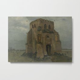 The Old Church Tower at Nuenen Metal Print | Vincentvangogh, Oilpainting, Church, Graveyard, Old, Nuenen, Dutch, Netherlands, Building, Abandoned 