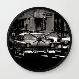 cuba Wall Clock | Historiccity, Oldcity, Downtown, Cuba, Drawing, Cobblestoneroad, Oldcars, Havanacity, Cars, Classiccars 