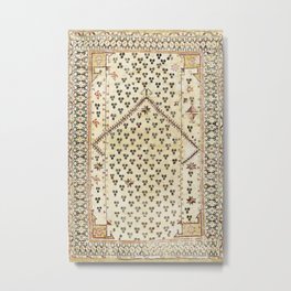 Selendi West Anatolia 16th Century Rug Print Metal Print | Anatolian, Graphicdesign, Colorful, Nature, Vintage, Westanatolia, Persian, Oriental, Red, Pattern 
