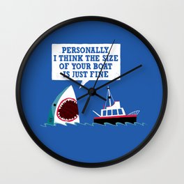 Polite Jaws Wall Clock
