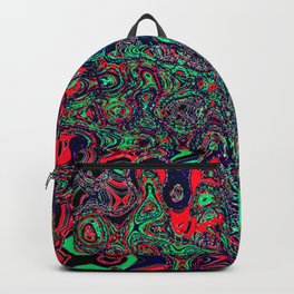Baked Backpack | Texture, 3D, Digital, Psychedelic, Extremedetail, Abstract, Blacklight, Neon, Graphicdesign 