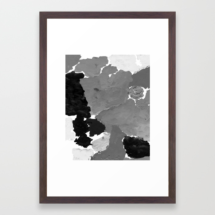 Xelli Abstract Black And White Minimal Modern Painting Home